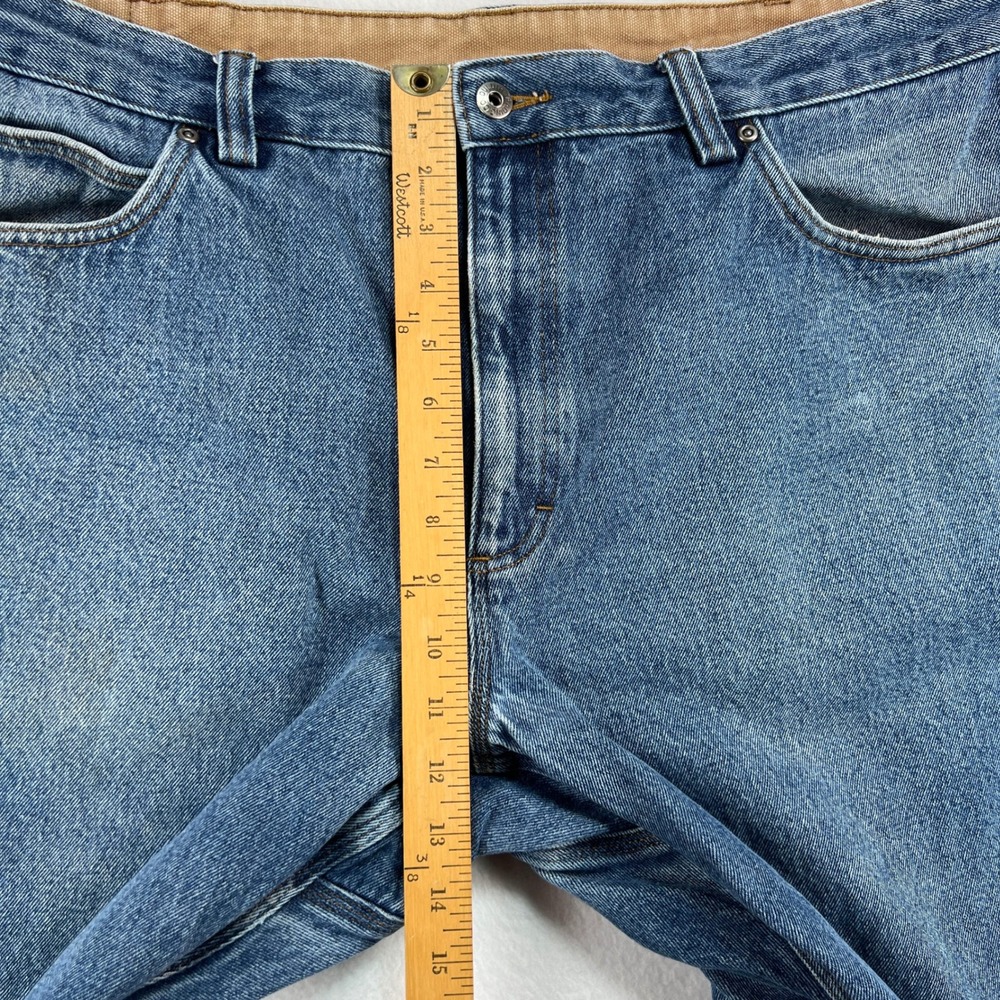 Duluth Trading Co. Denim Jeans Relaxed Fit Men 42x28 Blue Medium Wash Utility - Picture 5 of 10